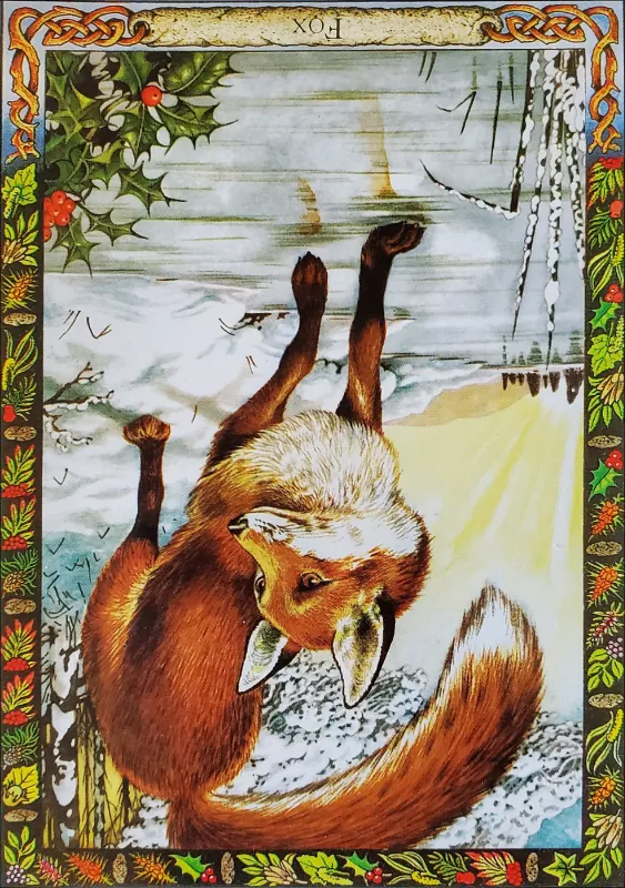 Fox oracle card, reversed