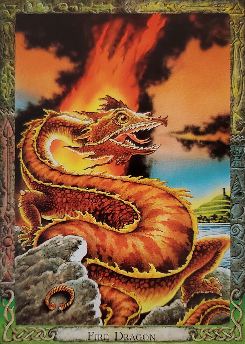 Fire Dragon oracle card